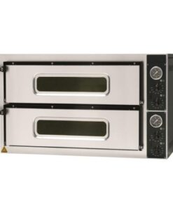 Horno eléctrico de pizza, diámetro 350mm. 2 cámaras, 8 pizzas.
