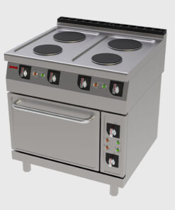 Cocina mueble eléctrica y horno, de 4 quemadores. Serie 750.