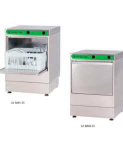 Lavavasos con ciclo de lavado de 2 minutos y control automático del nivel del agua.