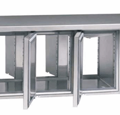 Mesa refrigerada con 2 puertas pasantes GN Serie SE-800 Central