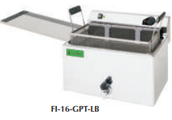 Freidora eléctrica "ECO" para pastelería con grifo La Bari