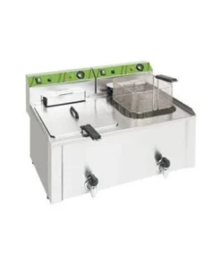 Freidora eléctrica con grifo "Eco" acero inoxidable.